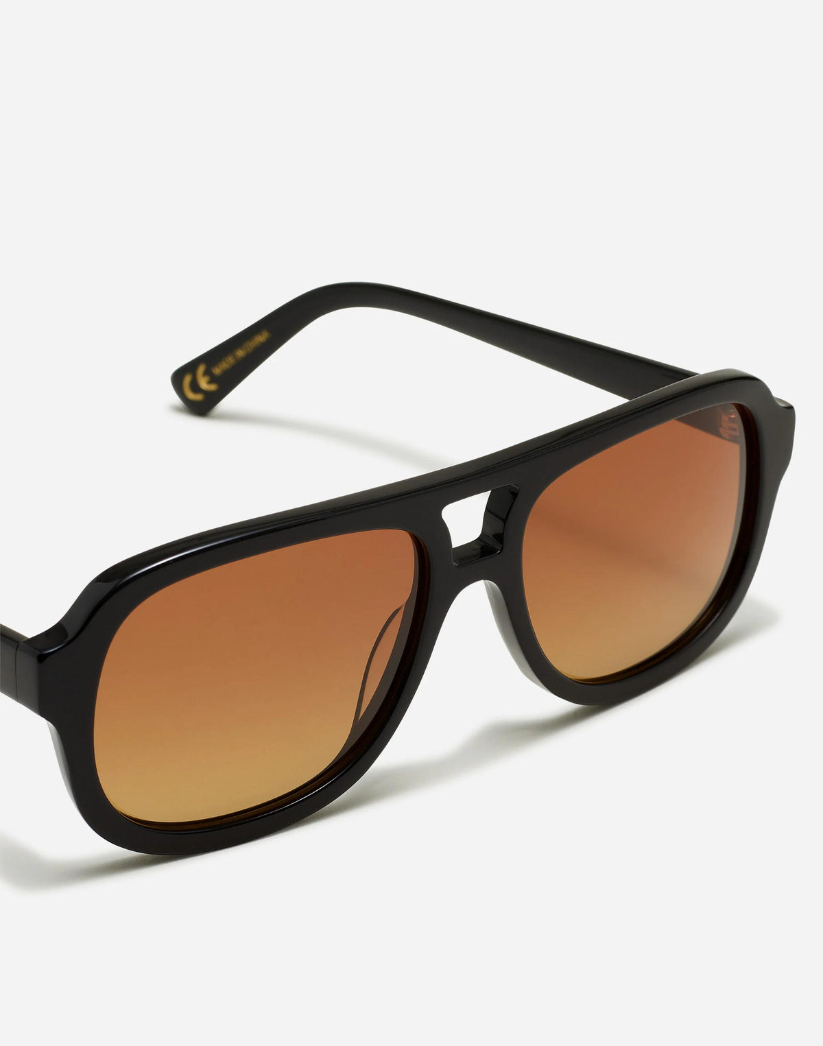 Madewell Logaan Aviator Sunglasses True Black
