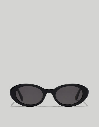 Madewell Russell Oval Sunglasses True Black