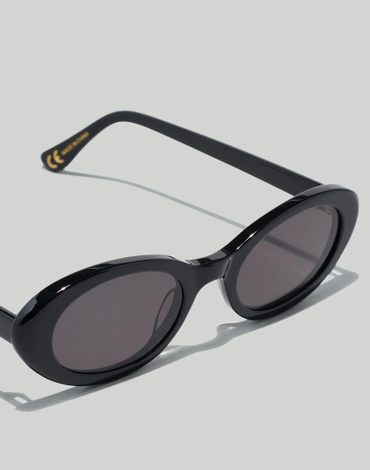 Madewell Russell Oval Sunglasses True Black