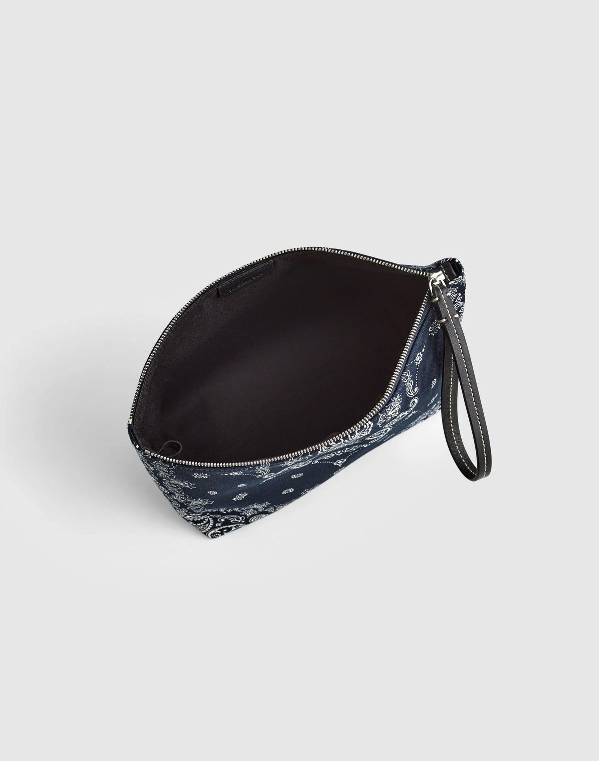 Madewell Bandana-Print Zip Pouch Classic Navy Multi