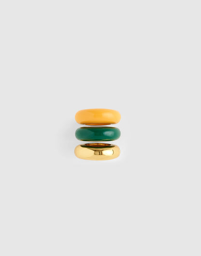 Madewell Donut Bead Clip Set Mango