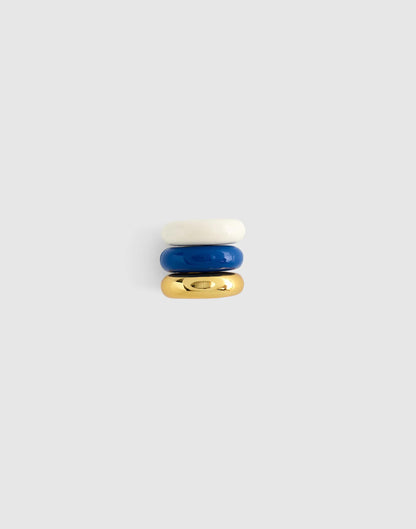 Madewell Donut Bead Clip Set Retro Blue