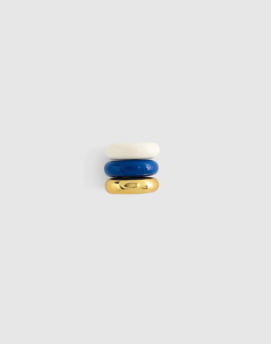 Madewell Donut Bead Clip Set Retro Blue