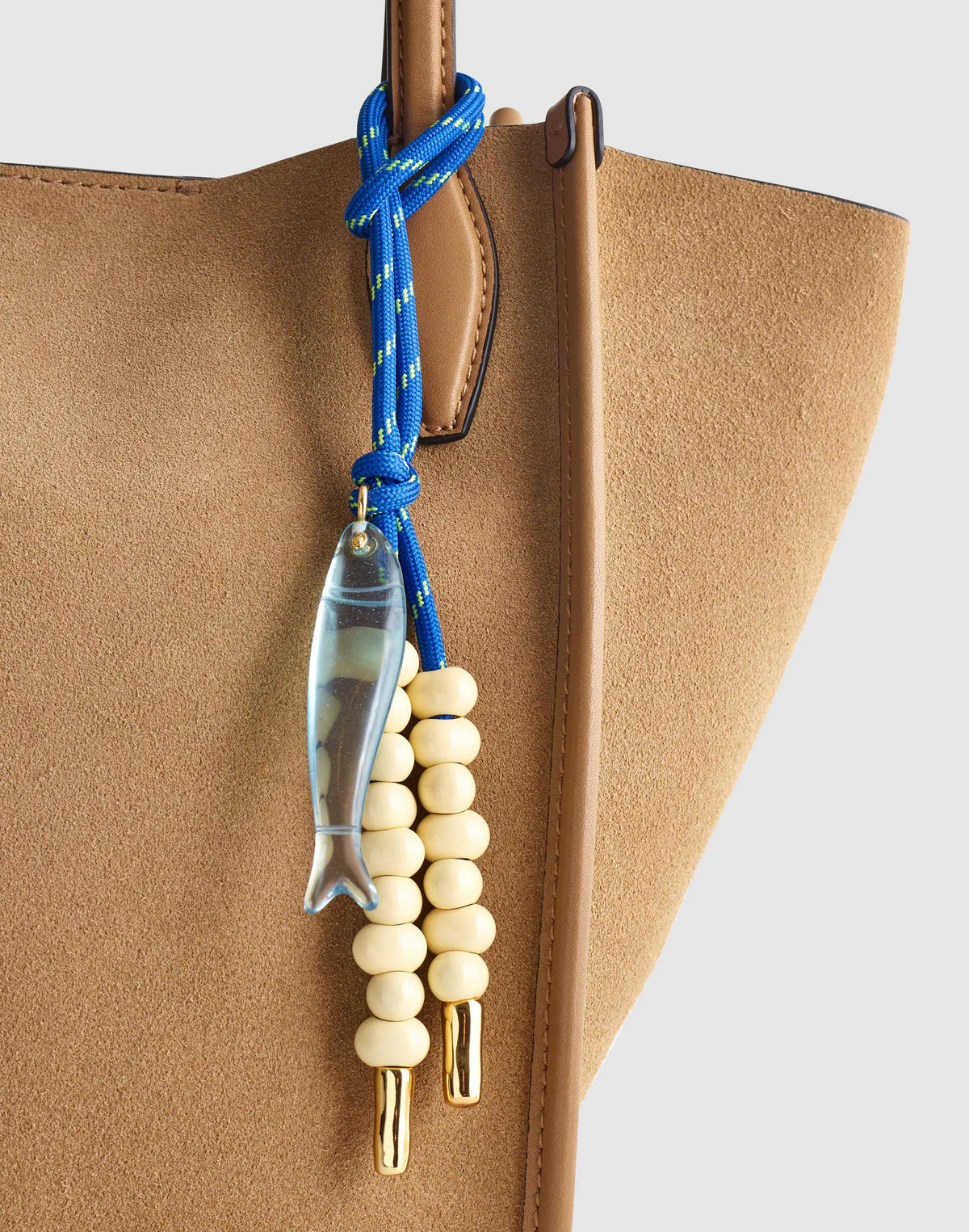 Madewell Paracord Fish Bag Charm Frosted Sky