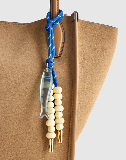 Madewell Paracord Fish Bag Charm Frosted Sky