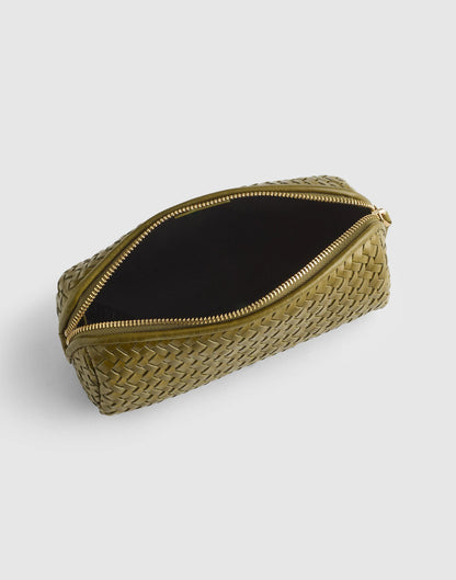 Madewell The Signature Woven Zip Pouch Classic Olive
