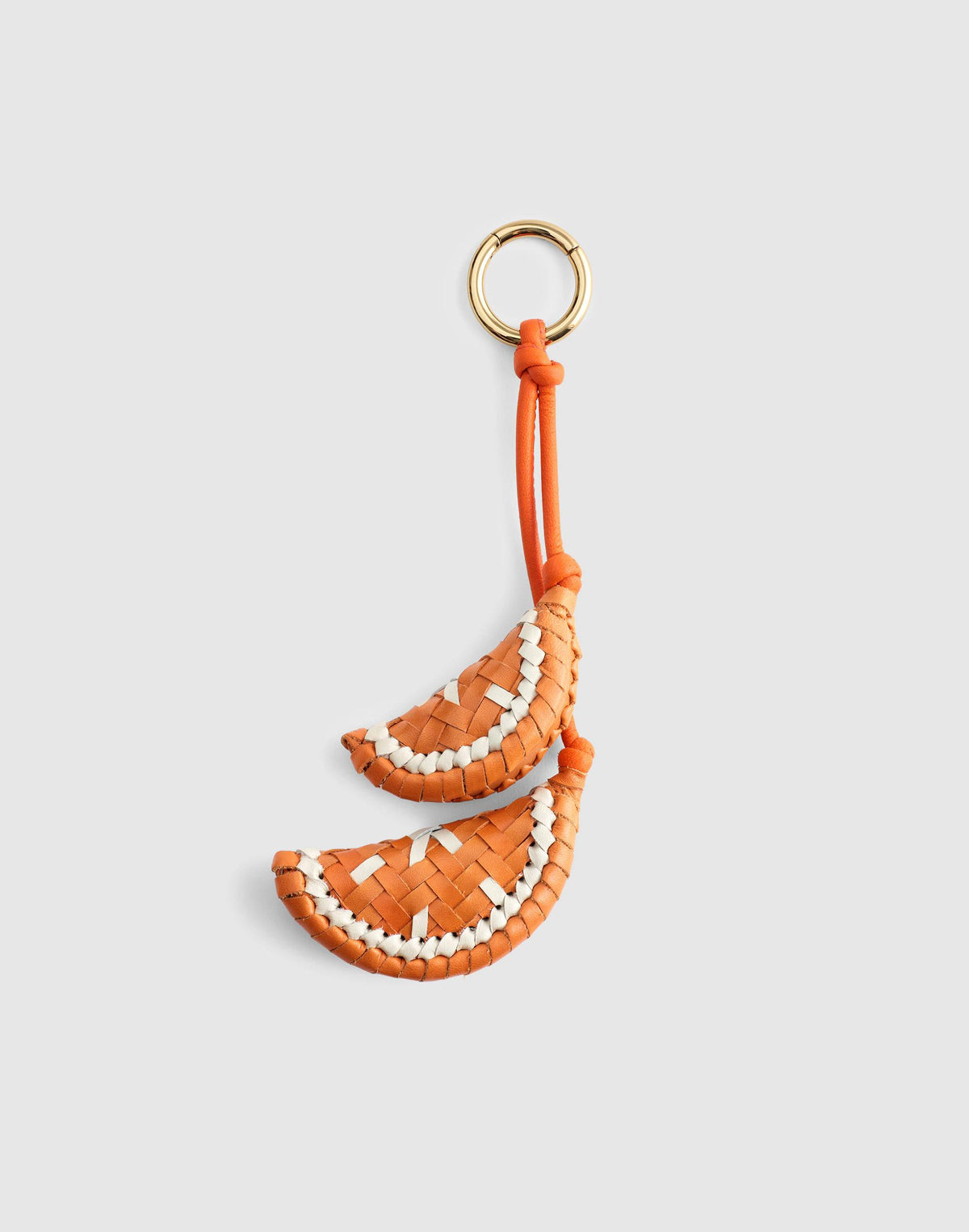 Madewell Woven Citrus Bag Charm Orange Slice