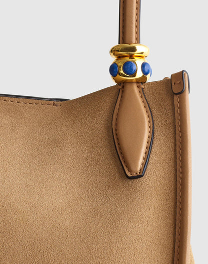 Madewell Cabochon Bead Clip Set Lapis