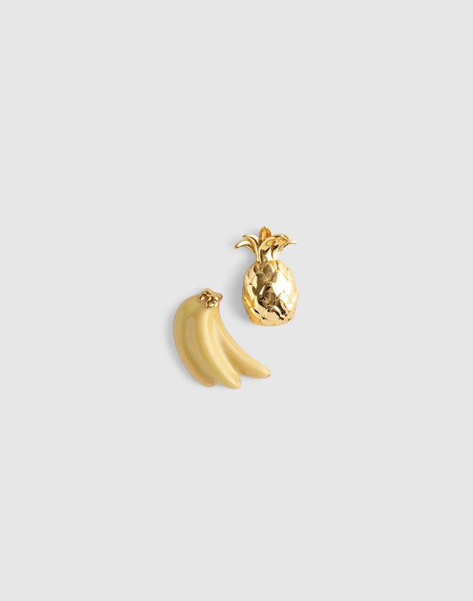 Madewell Fruit Salad Screw Pin Set Antique Gold
