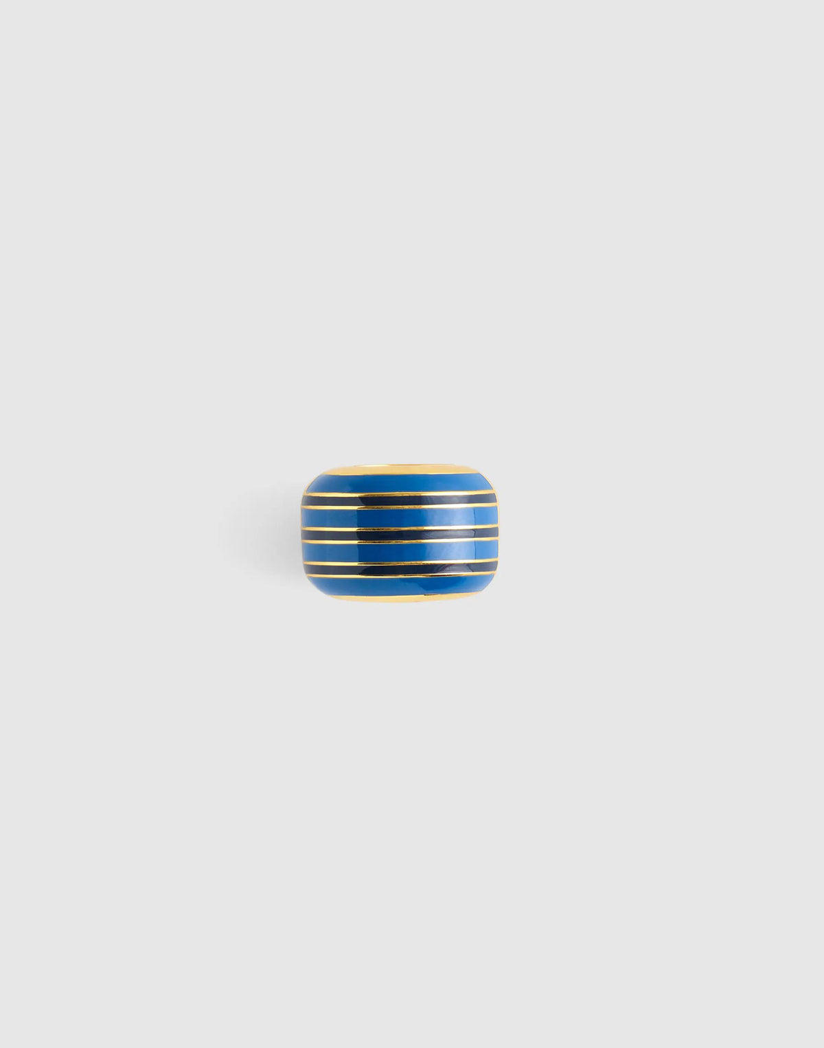 Madewell Striped Enamel Bead Clip Retro Blue