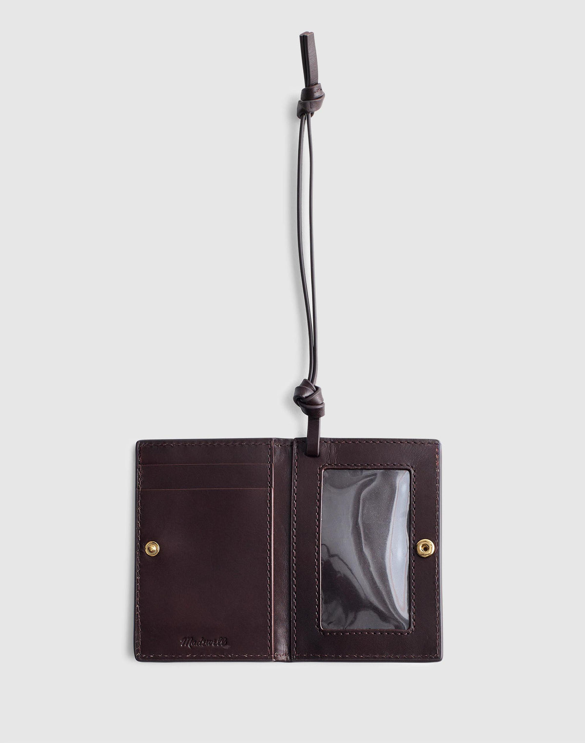 Madewell Woven ID Case Coffee Bean
