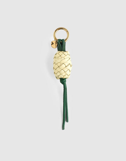Madewell Woven Pineapple Bag Charm Pale Pineapple Multi