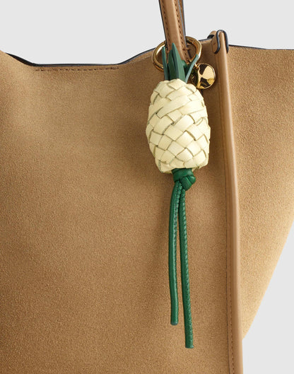 Madewell Woven Pineapple Bag Charm Pale Pineapple Multi