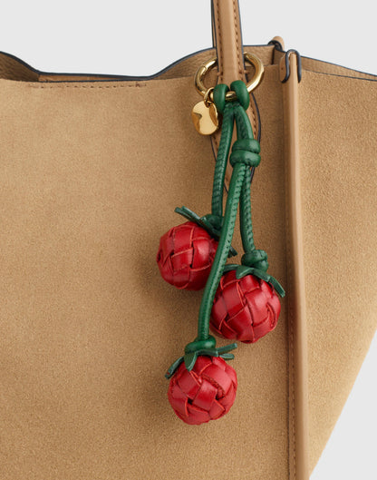 Madewell Woven Tomato Bag Charm Scarlett Multi