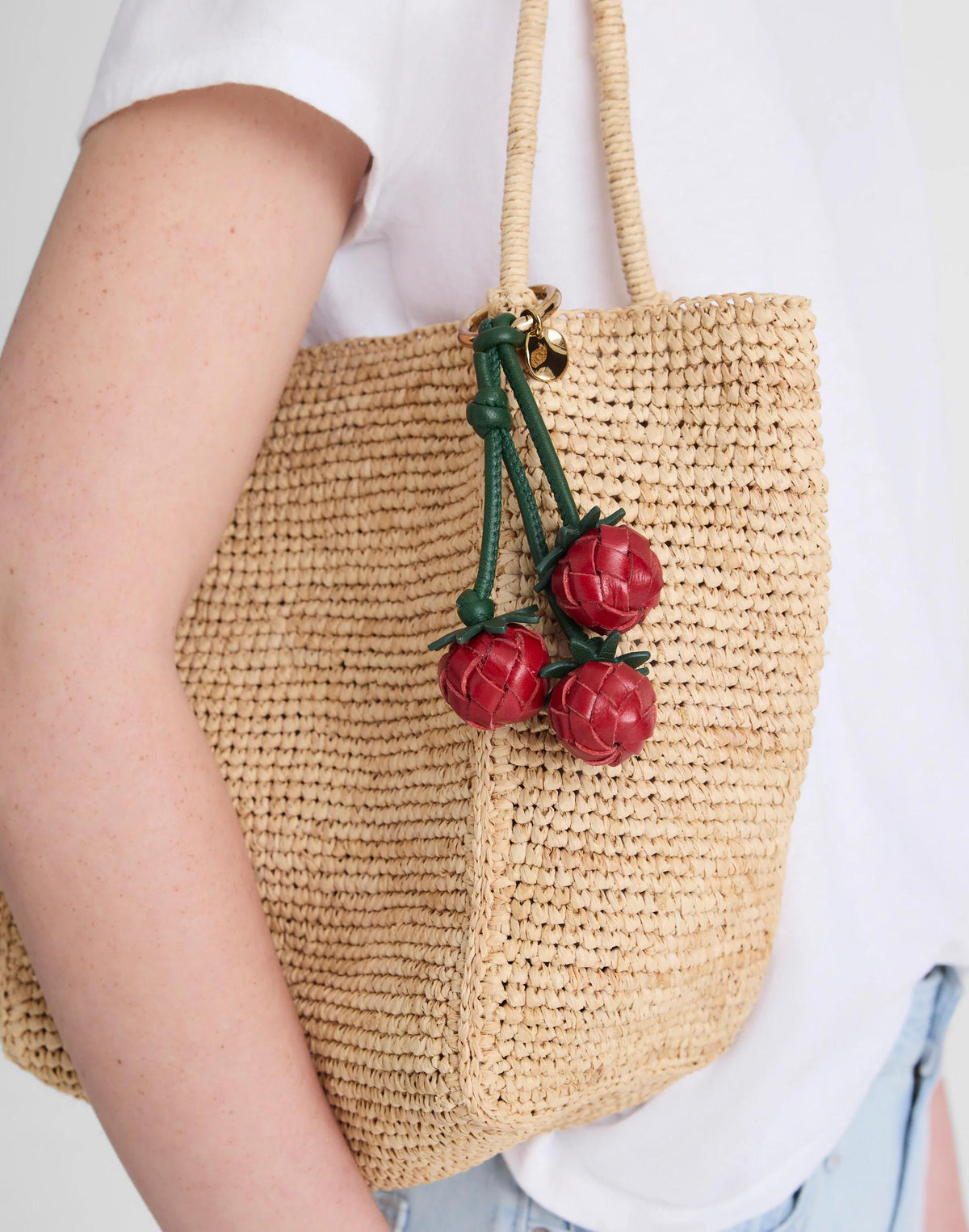 Madewell Woven Tomato Bag Charm Scarlett Multi
