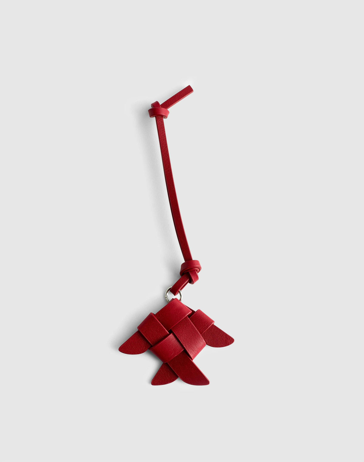 Madewell Woven Fish Bag Charm Scarlet