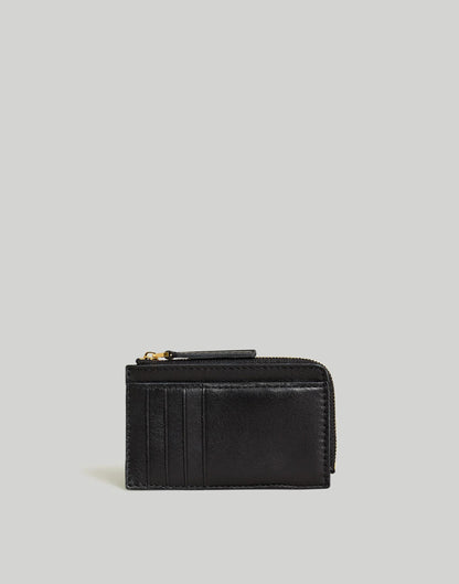 Madewell The Essential Zip Card Case Wallet True Black