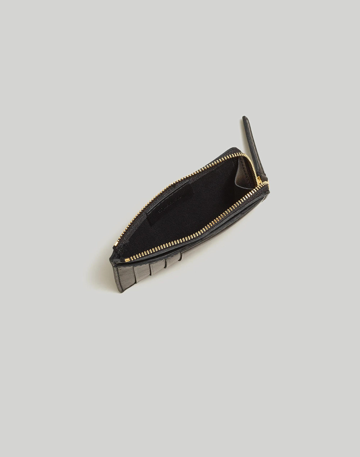 Madewell The Essential Zip Card Case Wallet True Black