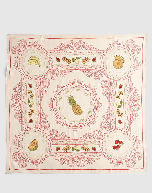 Madewell Medium Silk Bandana Fruitconversational