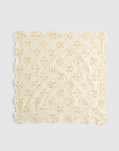 Madewell Organic Cotton Eyelet Bandana Vanilla
