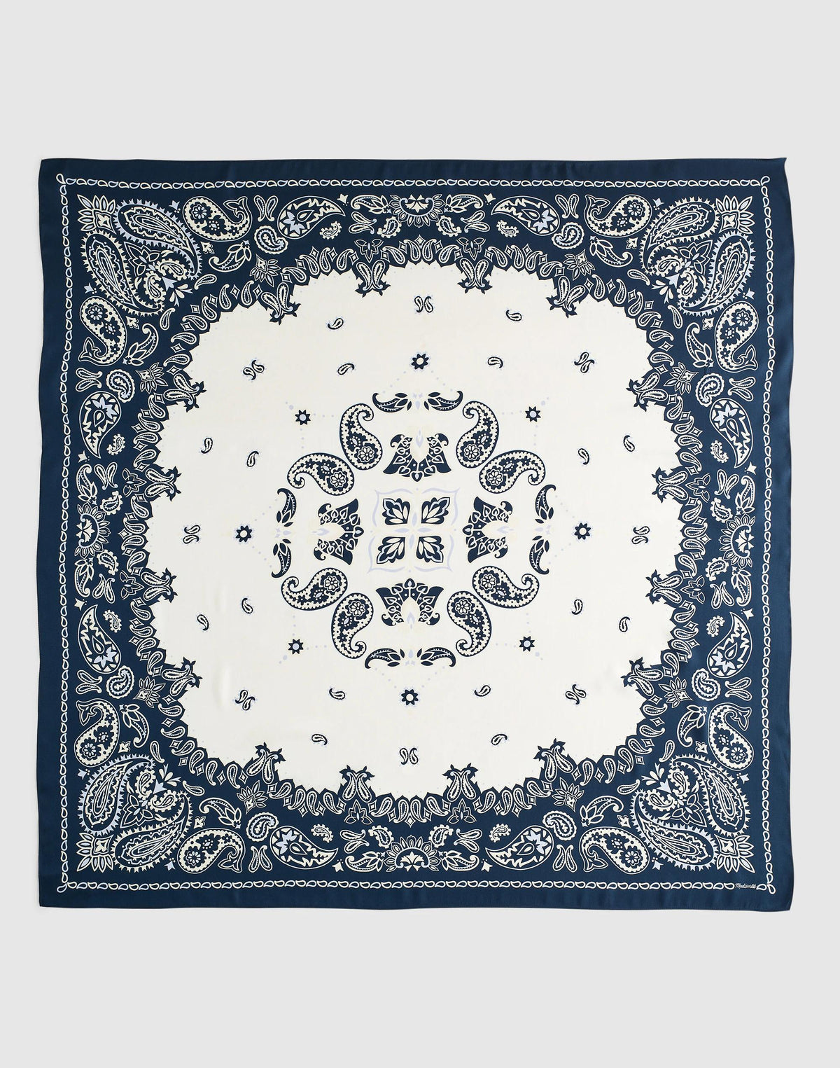 Madewell Madewell x Shopbop Oversized Bandana in Silk Classic Indigo