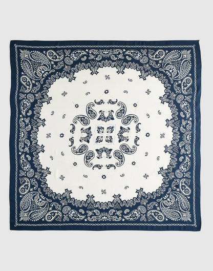Madewell Madewell x Shopbop Oversized Bandana in Silk Classic Indigo