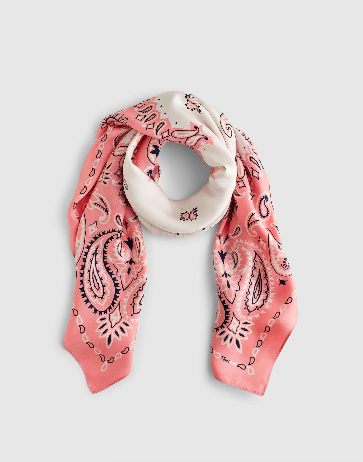 Madewell Madewell x Shopbop Oversized Bandana in Silk Coral Bloom