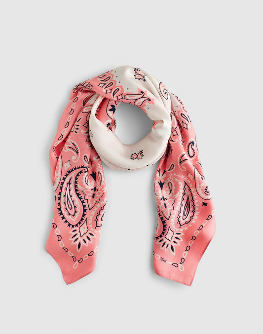 Madewell Madewell x Shopbop Oversized Bandana in Silk Coral Bloom