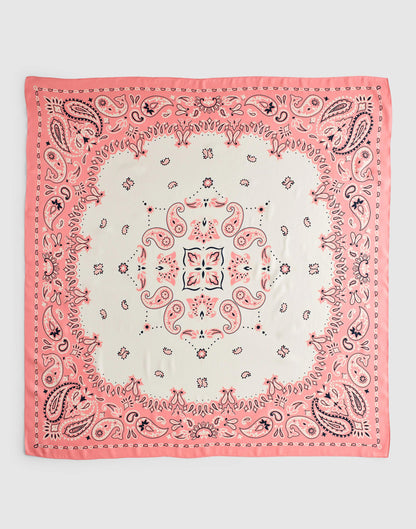 Madewell Madewell x Shopbop Oversized Bandana in Silk Coral Bloom