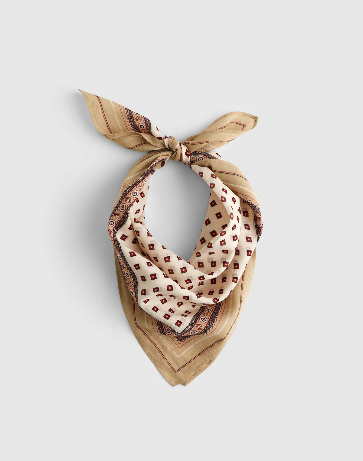Madewell Organic Cotton Bandana Squarefoulard Vintageivory