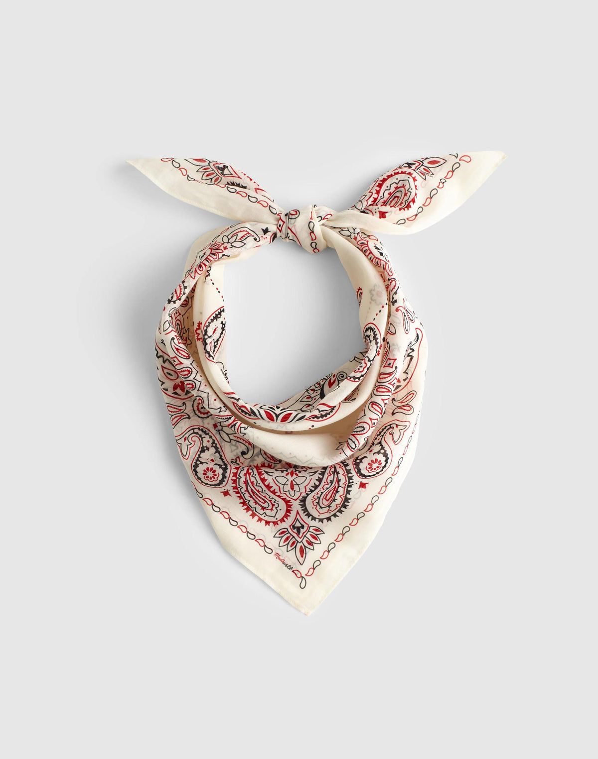 Madewell Medium Bandana in Cotton Primavera Md Vintage Ivory