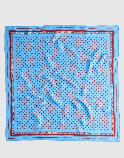 Madewell Medium Silk Bandana Retro Blue
