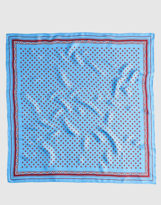 Madewell Medium Silk Bandana Retro Blue