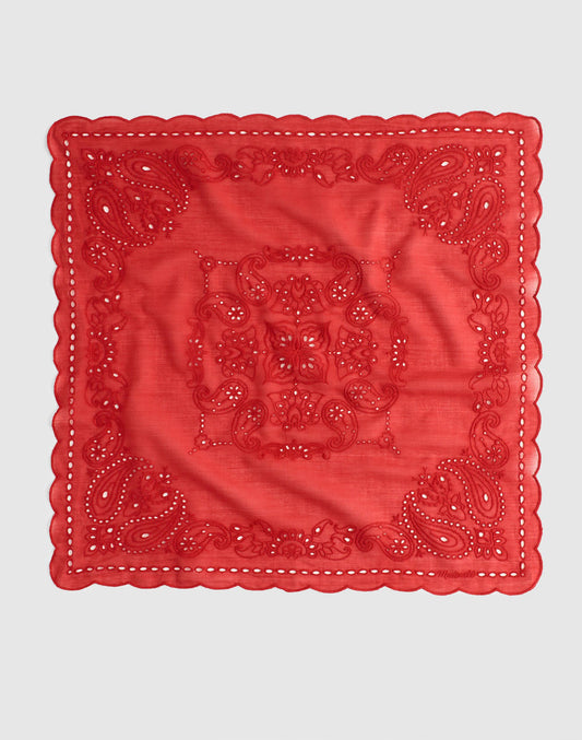 Madewell Organic Cotton Eyelet Bandana Bandana Eyelet Chilli Pepper
