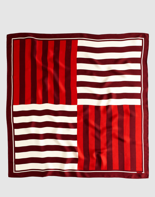 Madewell Medium Silk Bandana Dusty Merlot