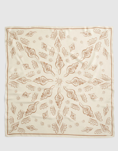 Madewell Medium Silk Bandana Artisan Shell Vintage Ivory