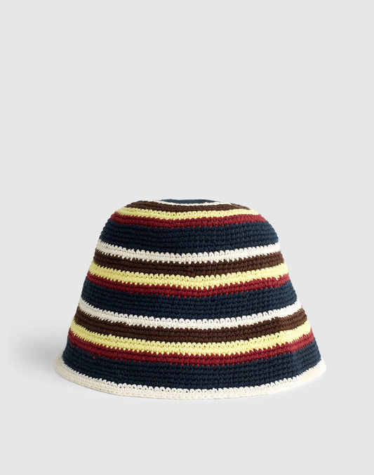 Madewell Crochet-Knit Bucket Hat Classic Navy