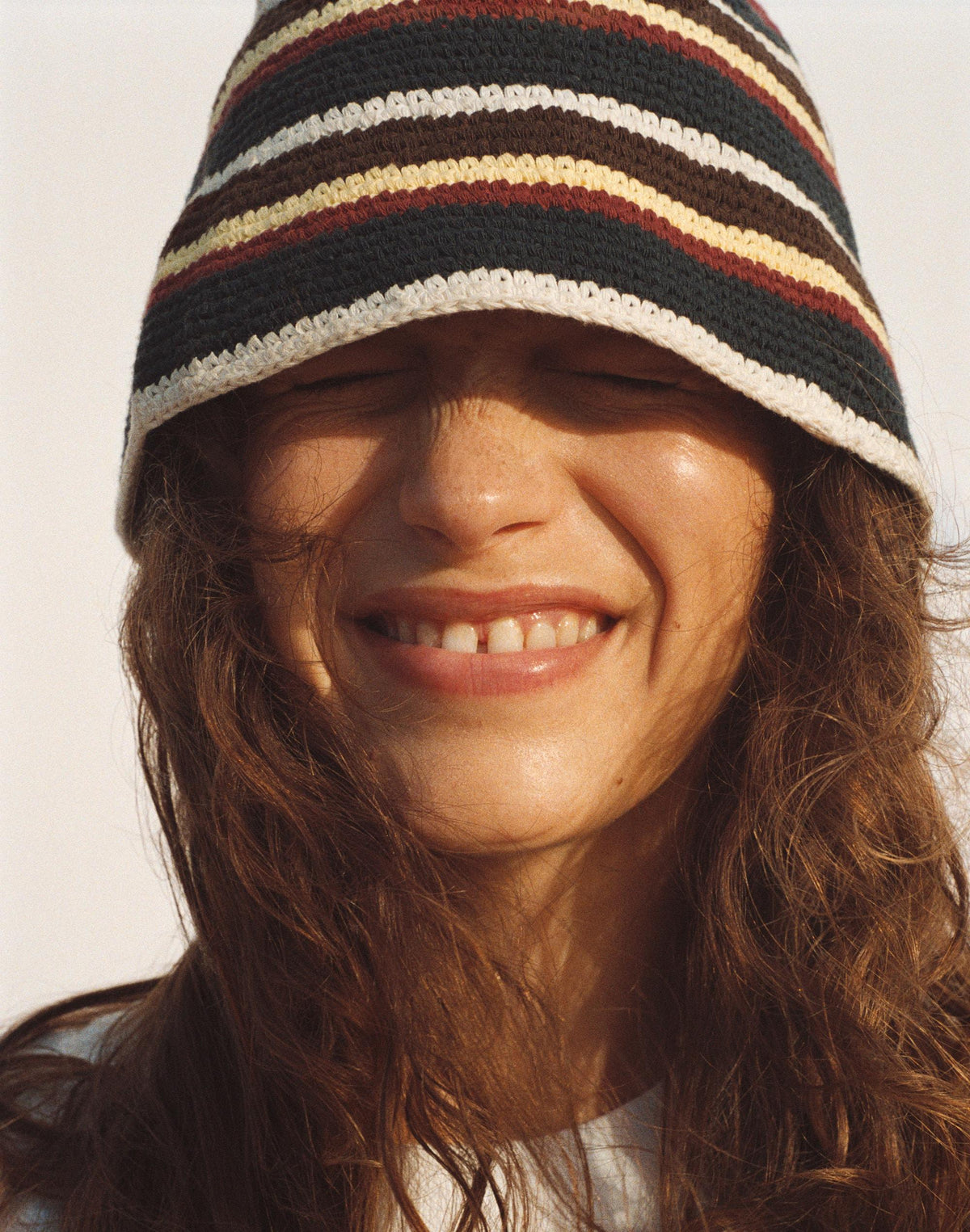 Madewell Crochet-Knit Bucket Hat Classic Navy