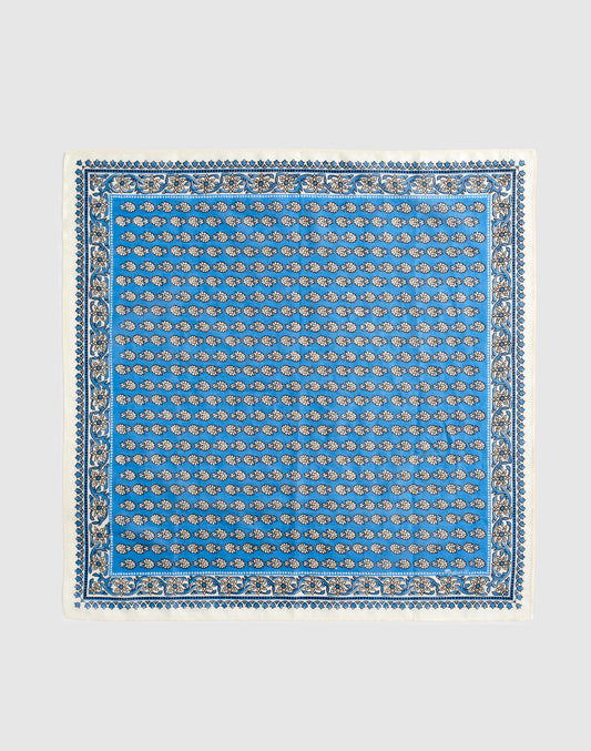 Madewell Organic Cotton Bandana Blockprintbandana Retroblue