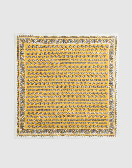 Madewell Organic Cotton Bandana Blockprintbandana Chamomile