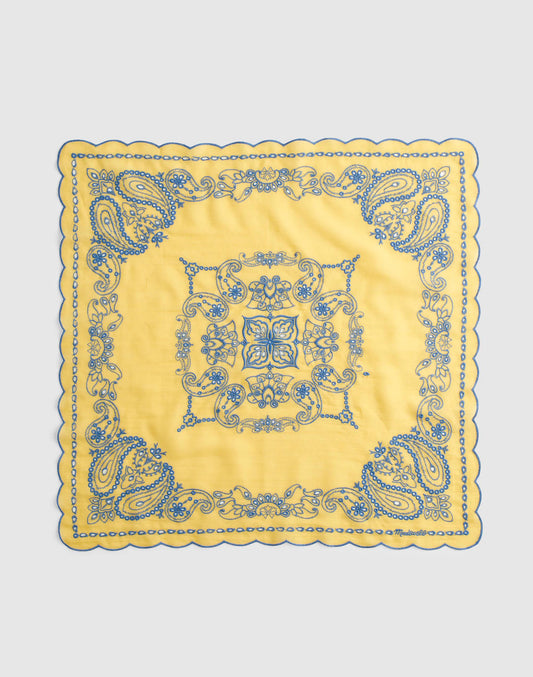 Madewell Organic Cotton Eyelet Bandana Bandana Eyelet Chamomile