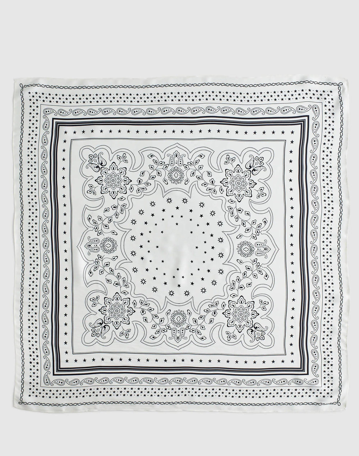 Madewell Medium Silk Bandana White