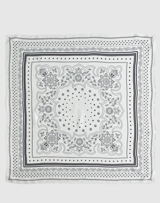 Madewell Medium Silk Bandana White