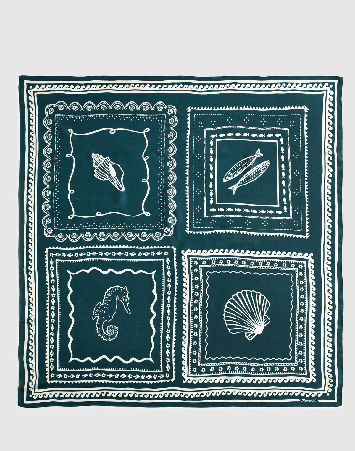Madewell Medium Silk Bandana Shellconversational