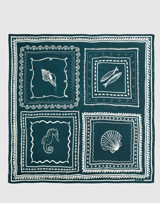 Madewell Medium Silk Bandana Shellconversational