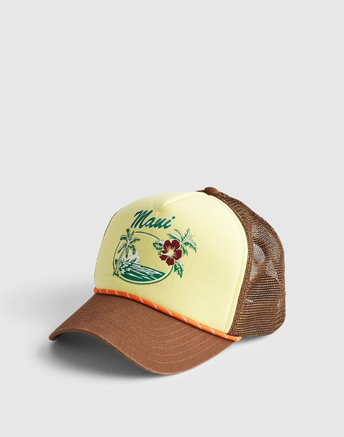 Madewell Graphic Trucker Hat Frosted Lemon