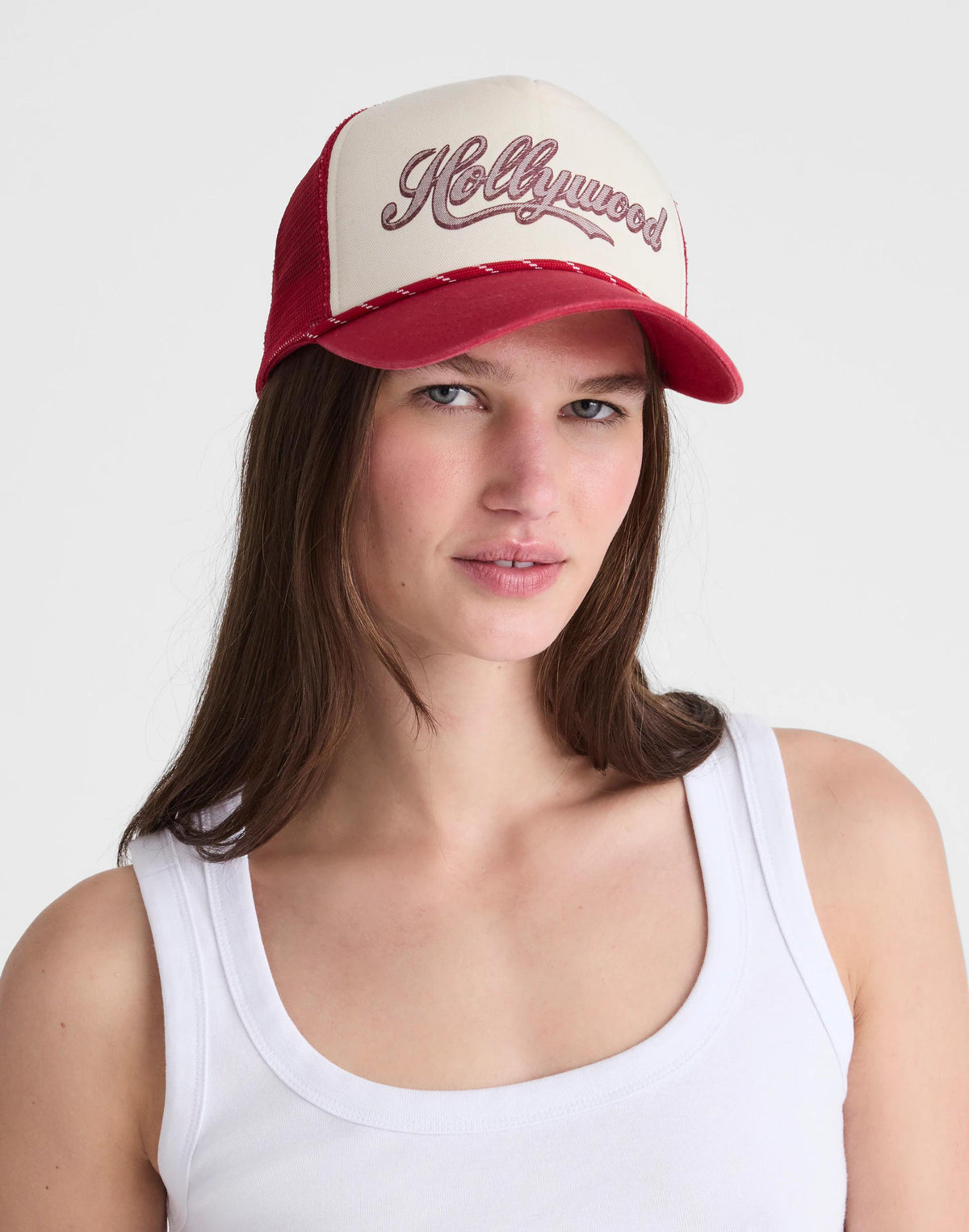 Madewell Graphic Trucker Hat Varsity Red