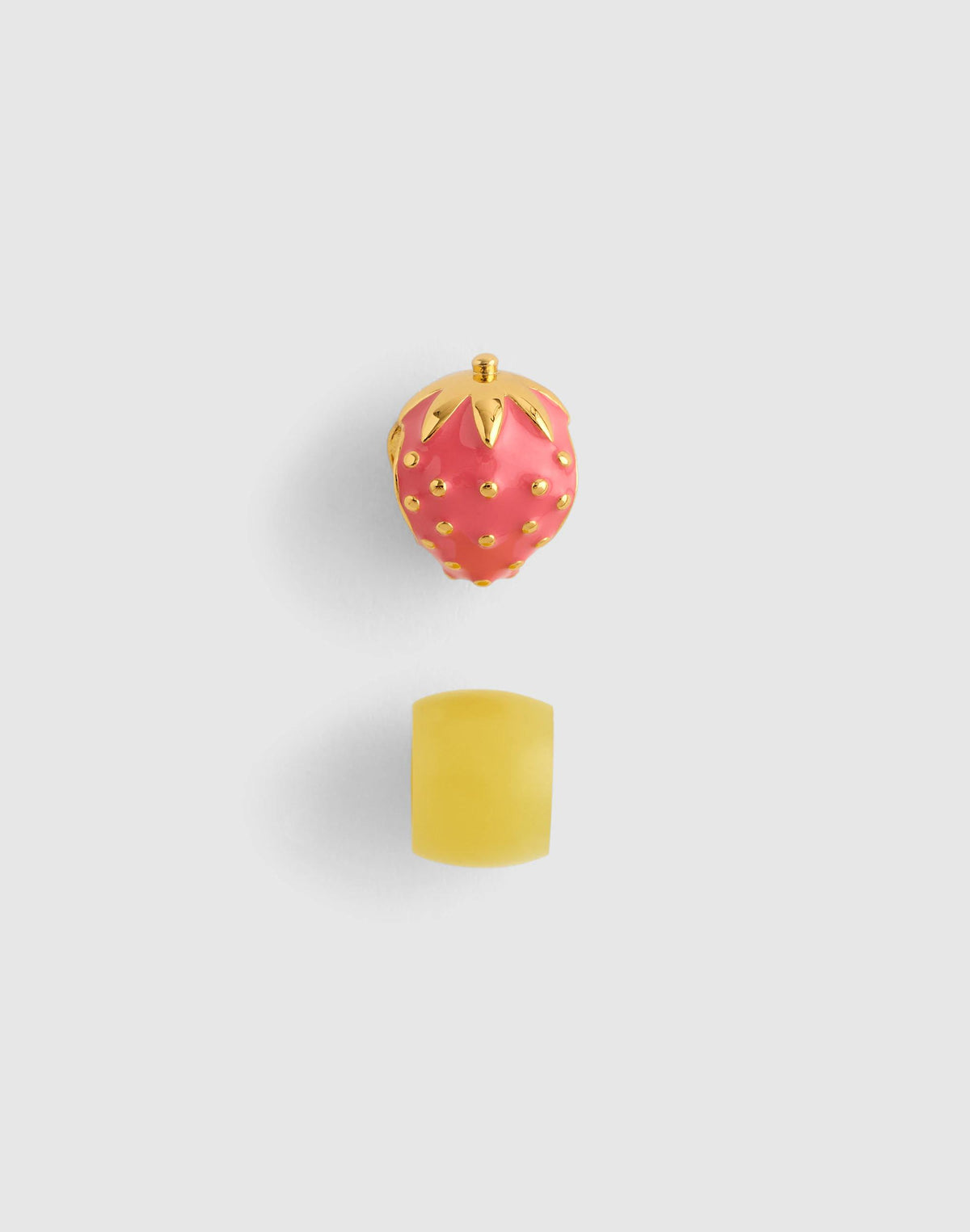 Madewell Two-Pack Strawberry Bead Charms Antique Gold