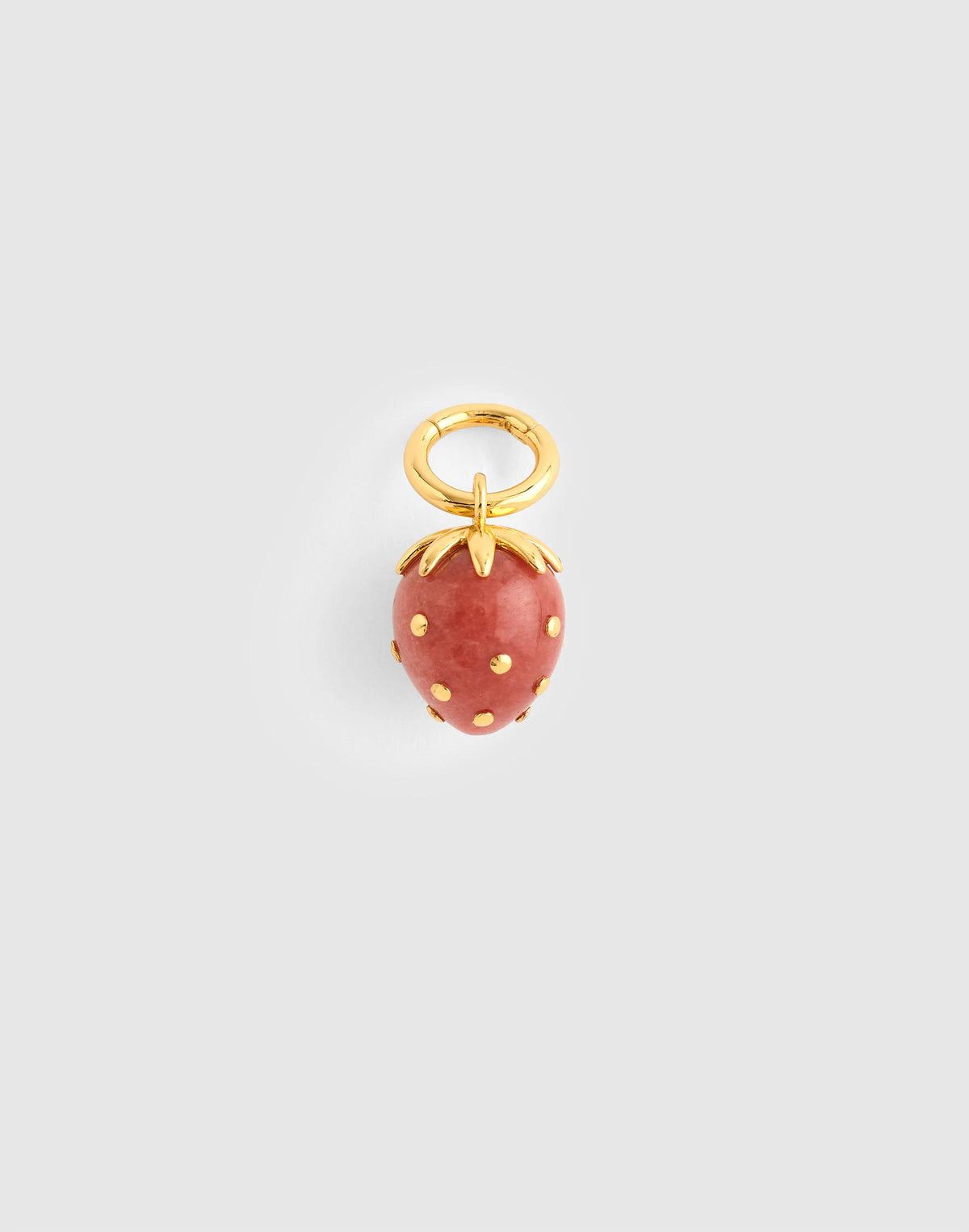 Madewell Semiprecious Strawberry Charm Antique Gold