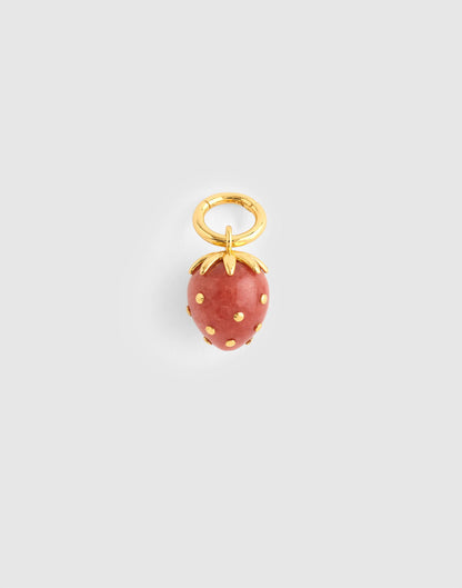 Madewell Semiprecious Strawberry Charm Antique Gold